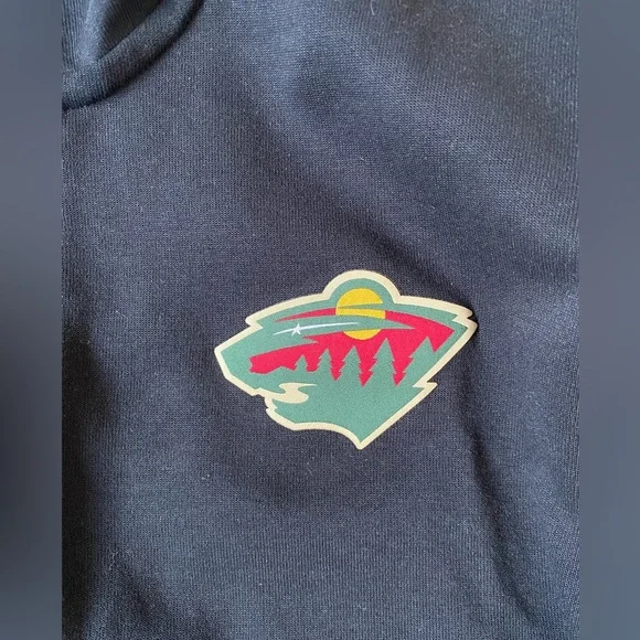 Men’s Adidas NHL MN Wild Zip up - Picture 2 of 4